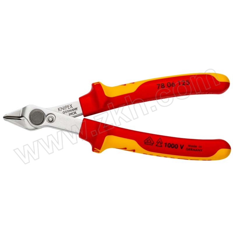 KNIPEX/凯尼派克 VDE绝缘电子钳 78 06 125 1把