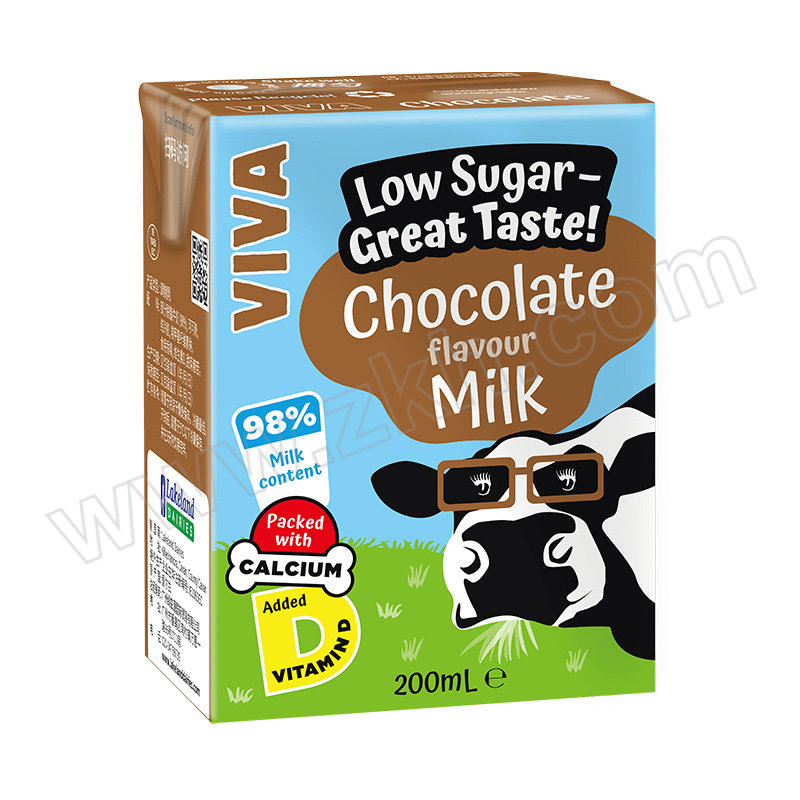 VIVA/韦沃 巧克力味牛奶 5099869748609 200mL×12盒 1提
