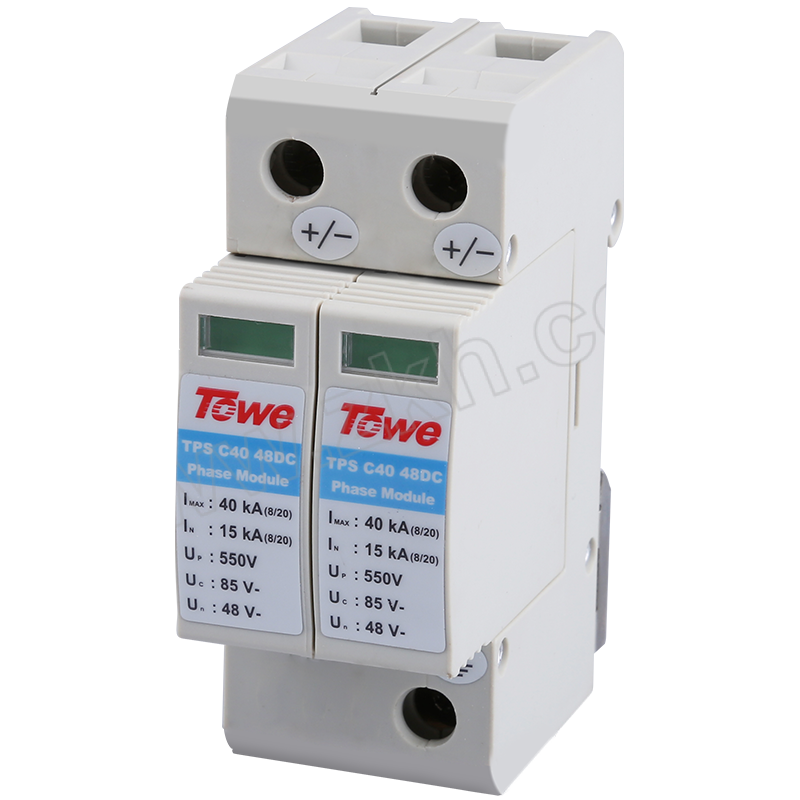 TOWE/同为 DC系列模块化低压直流电源电涌保护器 TPS-C220DC 2P 220V大通流量直流电源保护，带劣化指示，Imax:40KA,In:20KA,Up:1200V 1个