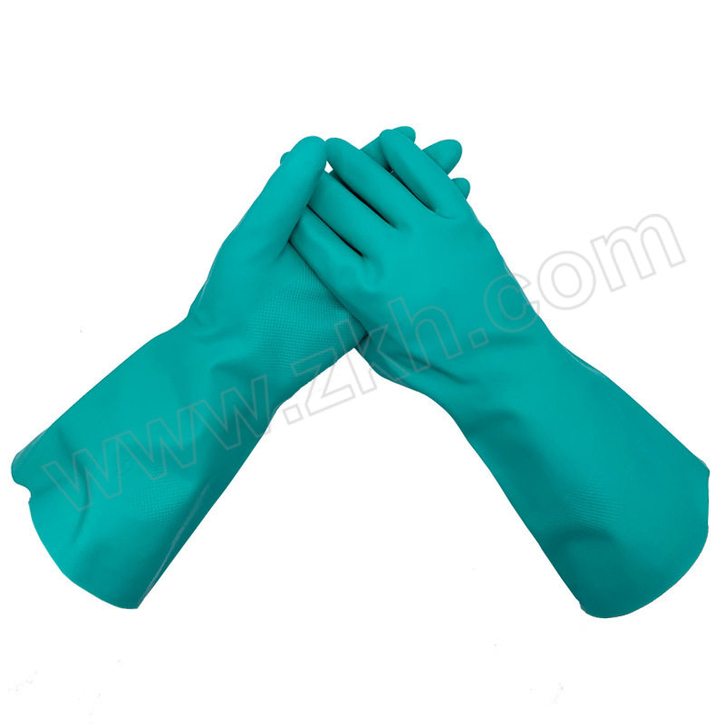 HALLOCO/汉洛科 经济型丁腈橡胶手套 HLK015 XL 绿色 1袋