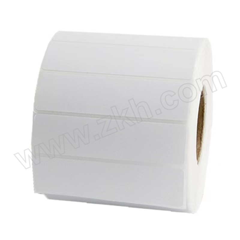 SZLDBZ/苏州零点包装 耐低温可移合成不干胶 70mm×32mm×1000pcs 卷芯76mm 单排 白色 1卷