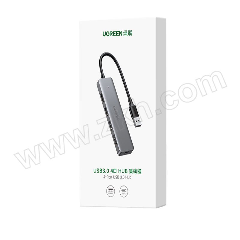 UGREEN/绿联 USB3.0 4口分线器 15917 1盒