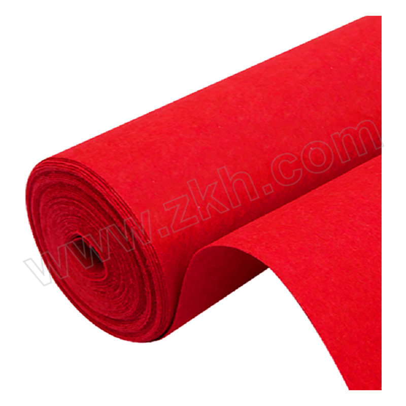 ZKH/震坤行 一次性迎宾地毯 WM-2R 1.2×100m 红色 厚约2mm 重约15kg 1卷