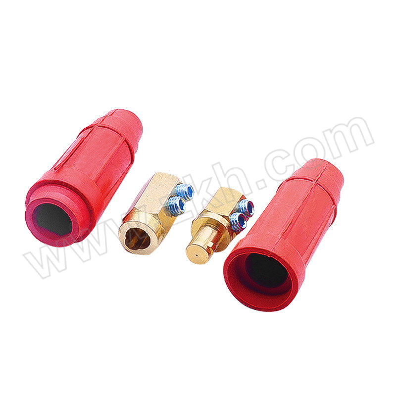 DMJS/大美景盛 焊机电缆快速接头 DKJ-35 红色 1个插头+1个插座 1套