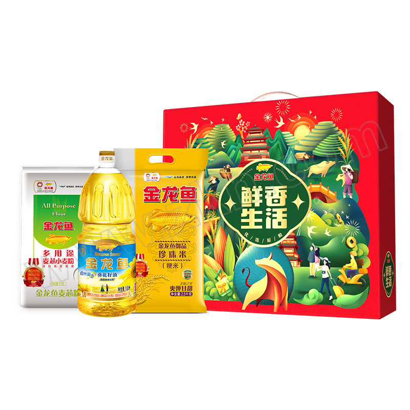 ARAWANA/金龙鱼 鲜香生活伴手礼G款 G-1.8L+3.5kg 1提