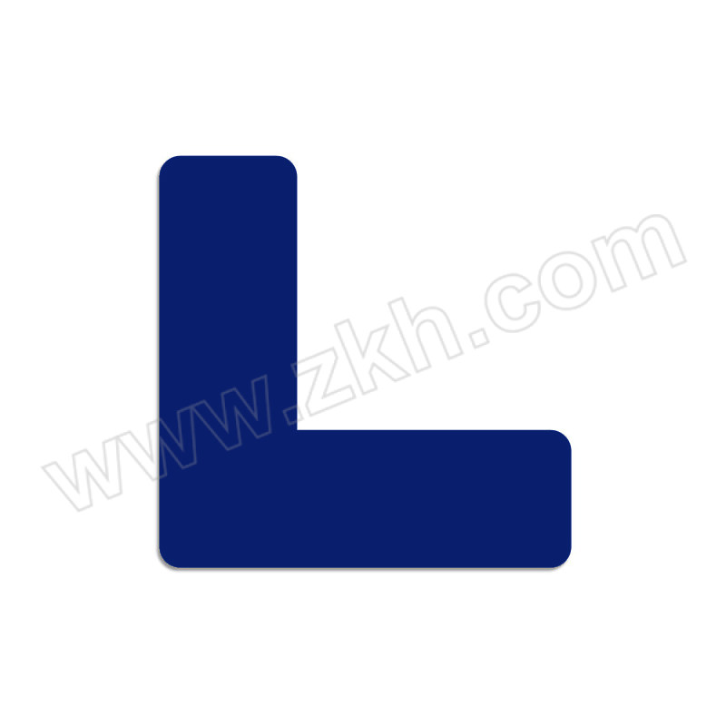 GOSIM/国新 5S管理定位标识贴 L23-0830 厚0.1mm 3×3×1cm PVC背胶 蓝色 L型 1个