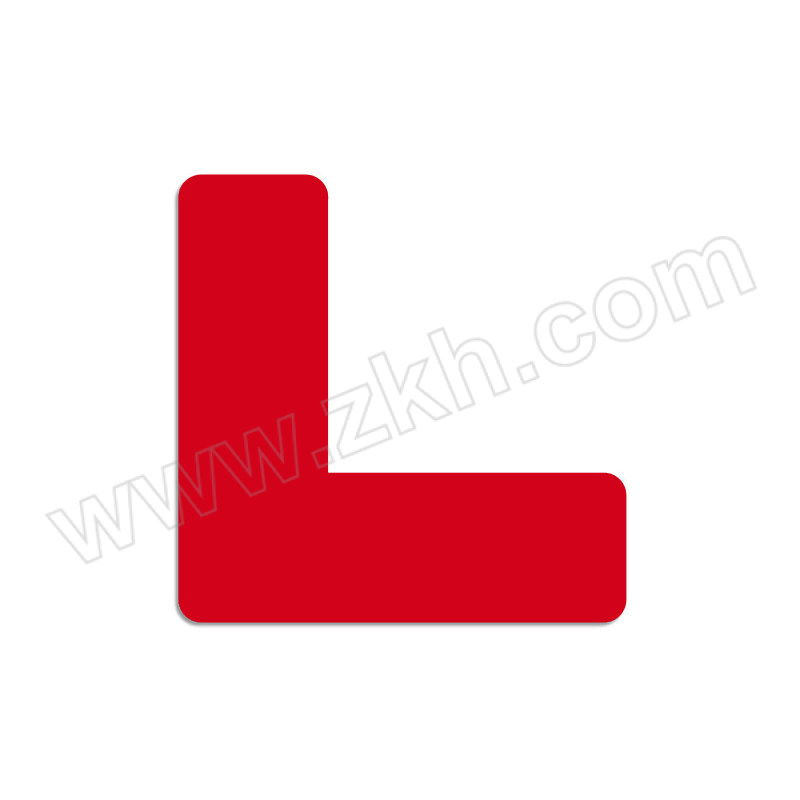 GOSIM/国新 5S管理定位标识贴 L23-0830 厚0.1mm 3×3×1cm PVC背胶  红色 L型 1个