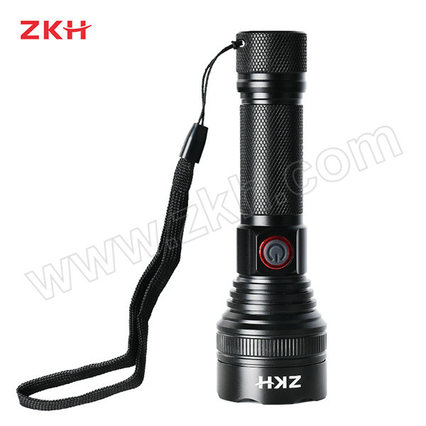 ZKH/震坤行 专业级多功能强光手电筒 HHT-FLK5W 5W 300lm 内含1500mAh 18650锂电池(Type-C直充)五档调节功能 1个