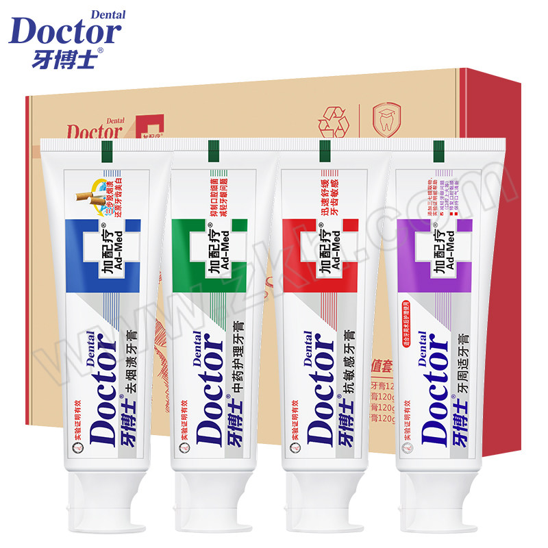 DentalDoctor/牙博士 多效护理牙膏礼盒套装 6924431414929 120g×4 1盒