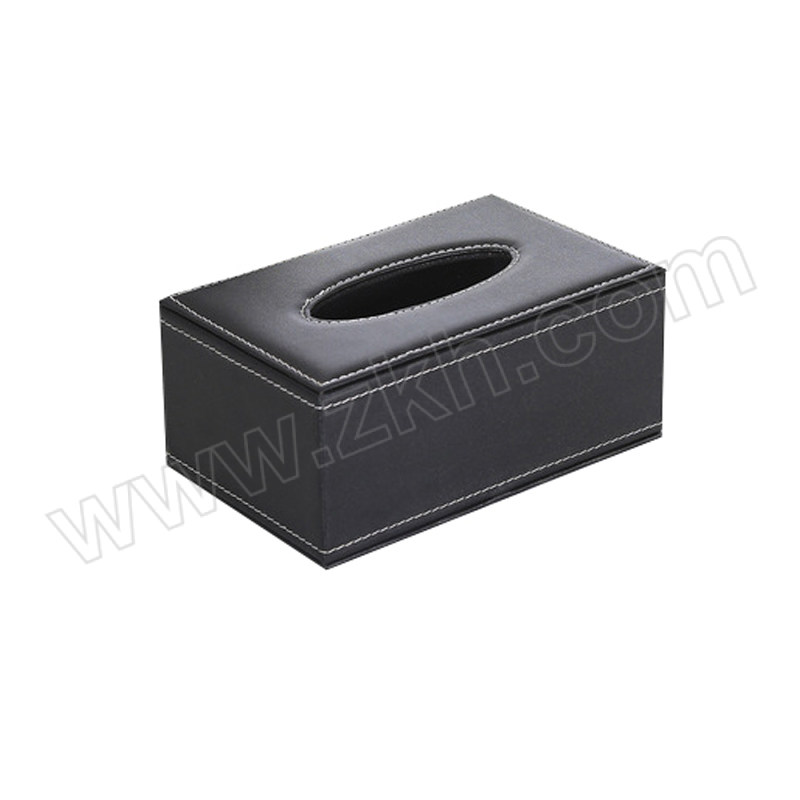 ZHLA/中环力安 皮质抽纸盒 ZHLA_PZCZH-001 黑色中号20×12×8.5cm 1个
