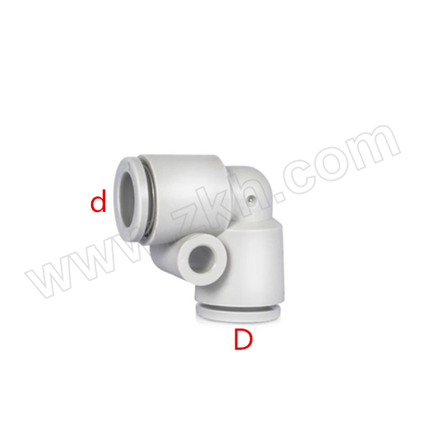 ANAIKE 变径弯管 KQ2L06-08 塑料 快插6mm-快插8mm 1个