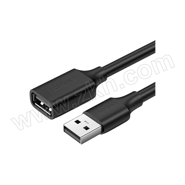 UGREEN/绿联 USB2.0延长线公对母 10314 高速传输数据连接线 电脑U盘鼠标键盘打印机加长线 1m 1条
