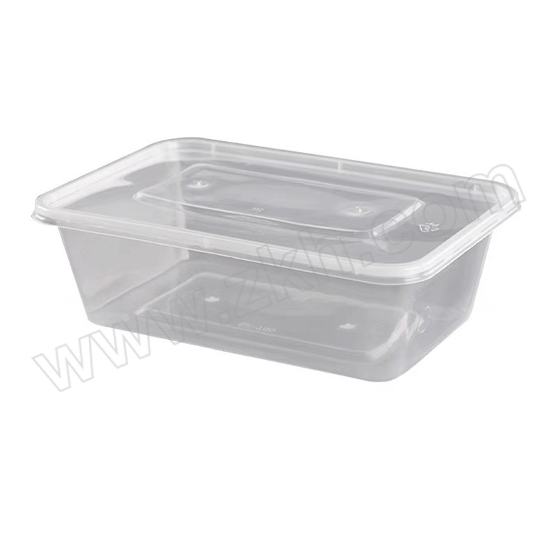 WXYH/万兴亿合 一次性餐盒 加厚加大款 带盖 容量1500mL 215×147×75mm 1箱