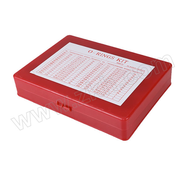 ZHIDE/质德 红色O型圈修理盒 2.9mm×1.78mm—43.82mm×5.33mm(内径×线径) 1盒