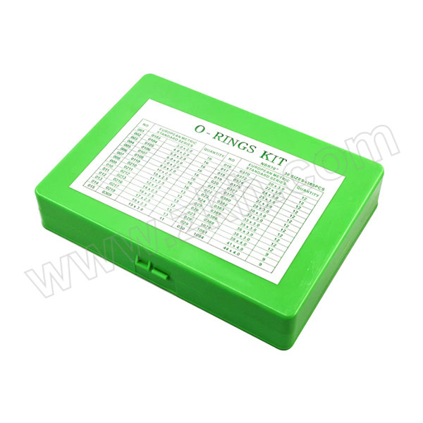 ZHIDE/质德 绿盒O型圈修理盒 3mm×2mm—44mm×4.0mm(内径×线径) 1盒