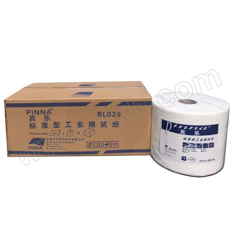 PINNA 工业擦拭纸 BL026 白色 275×400mm 680张×2卷 1箱