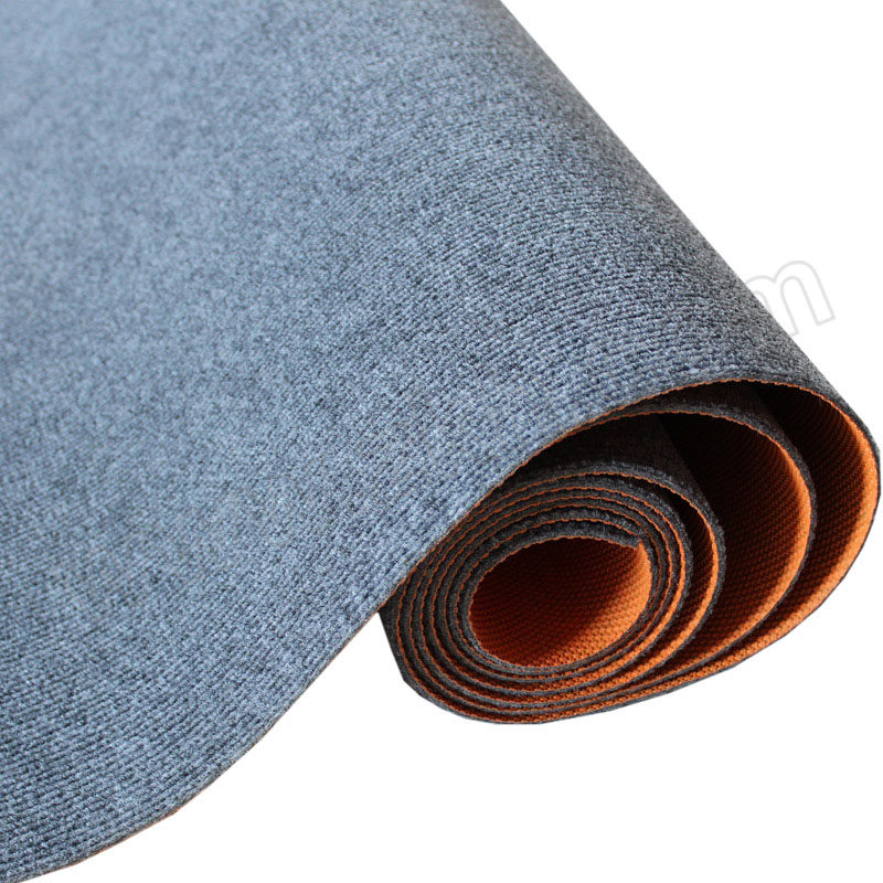JZSB/京洲实邦 商用涤纶地毯 JZSB-DT-111 2×2m 烟灰条纹TPE胶底 1个