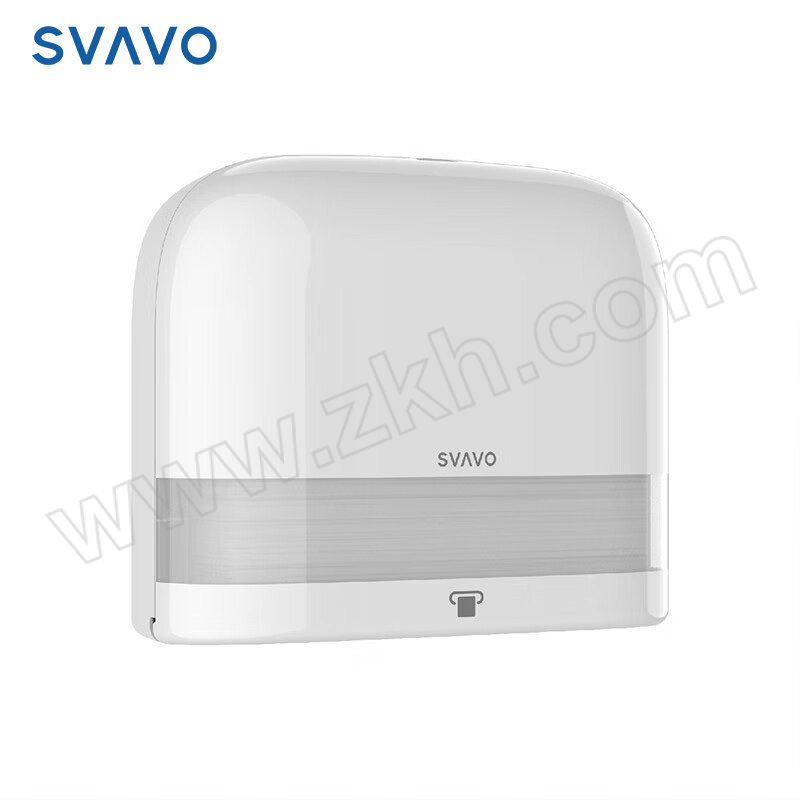 SVAVO/瑞沃 壁挂式免打孔擦手纸盒 ZM-060白色+透明 1个
