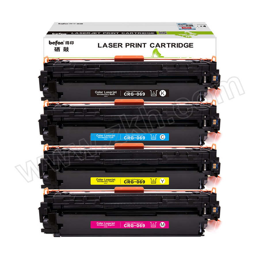 BEFON/得印 硒鼓墨盒 CRG069 4支装 黑色+彩色 适用佳能 LBP673CdnLBP673CdwLBP674CxMF752CdwMF756Cx打印机 1套