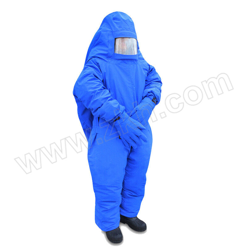 CHENGDOU/承豆 耐低温液氮防护服套装 有背囊款 180码 蓝色 含低温服×1+43码靴子×1+头罩×1+手套×1 1套
