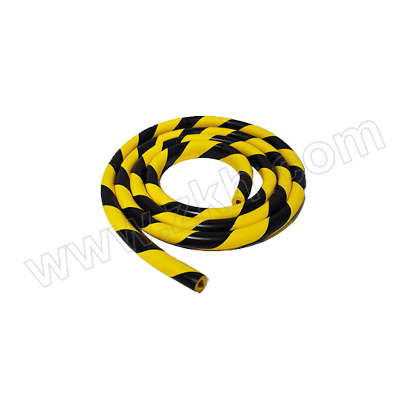 CNMF/谋福 平面型自粘警示防撞条 平面型5米防刮条 4×500cmm 黑黄色 1个