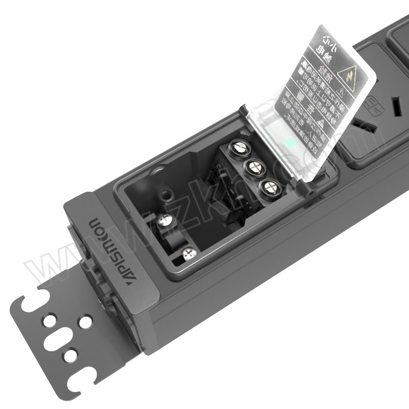 M&G/突破 无线8位PDU插座自接线热插拔指示灯10A输入输出8孔位国标插线板 07TG200101 1条