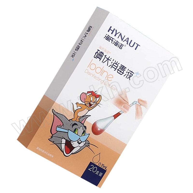 HYNAUT/海氏海诺 医用碘伏棉棒 7cm 20支 1盒