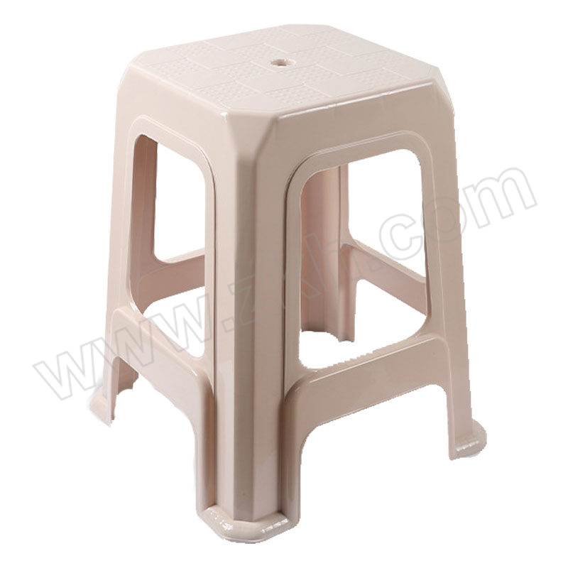 SHANGYUE/上跃 卡其色加厚塑料凳 MYJ-1003 尺寸385×385×470mm 1个