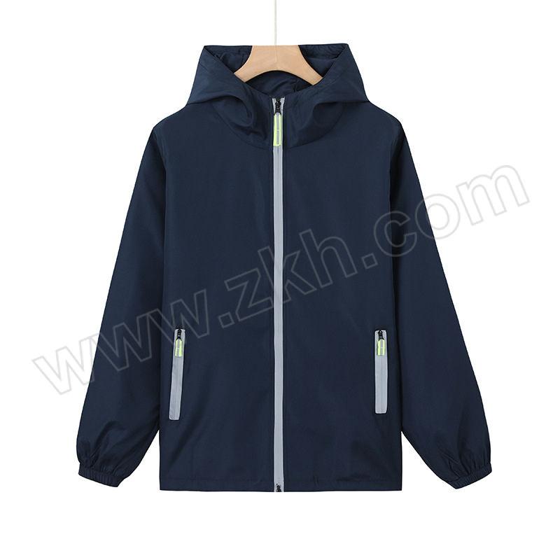 JINZHENHE/金臻赫 连帽反光风衣 3XL 藏青色 1件
