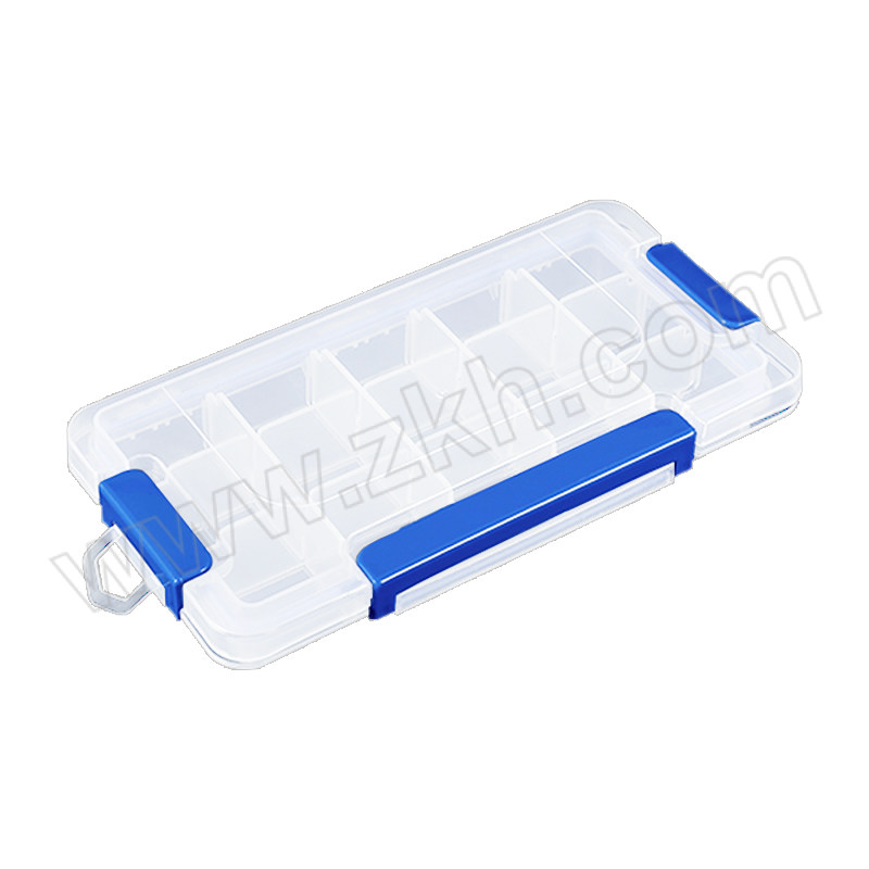 GF/冠峰 透明多功能收纳盒 GF-BYCC-038 230×120×37mm 透明 15格 1个