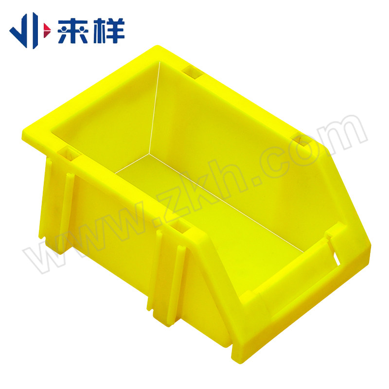 LAIYANG/来样 斜口零件盒 R1-Y 外尺寸180×125×75mm 内尺寸145×100×70mm 颜色 黄色 1个