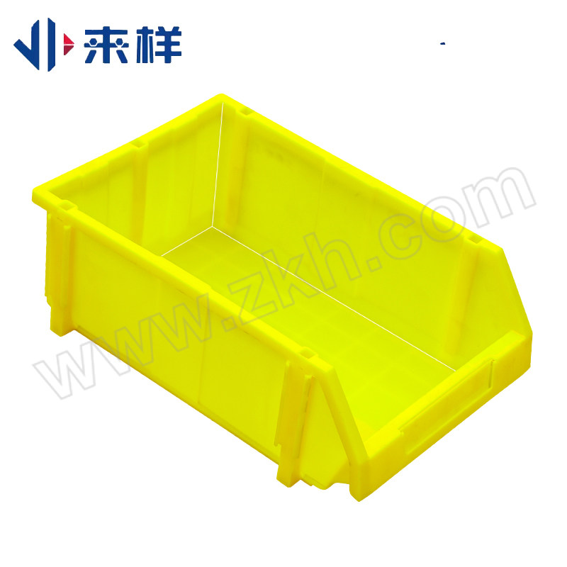 LAIYANG/来样 斜口零件盒 R5-Y 外尺寸450×290×170mm 内尺寸400×265×160mm 颜色 黄色 1个