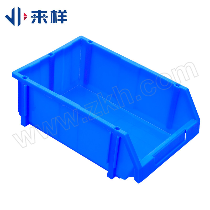 LAIYANG/来样 斜口零件盒 R5-L 外尺寸450×290×170mm 内尺寸400×265×160mm 蓝色 1个