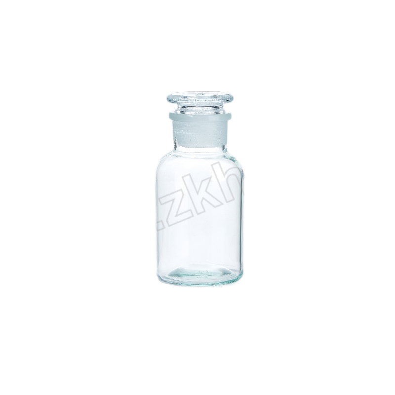 XB/湘玻 玻璃磨砂口试剂瓶 普料 透明 大口 1L 1个