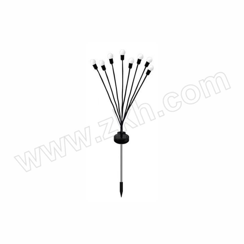 SUSHI/苏识 LED太阳能萤火虫灯 YL-85-2 灯头8＋太阳能板2V150ma 高73cm 暖白 1盒