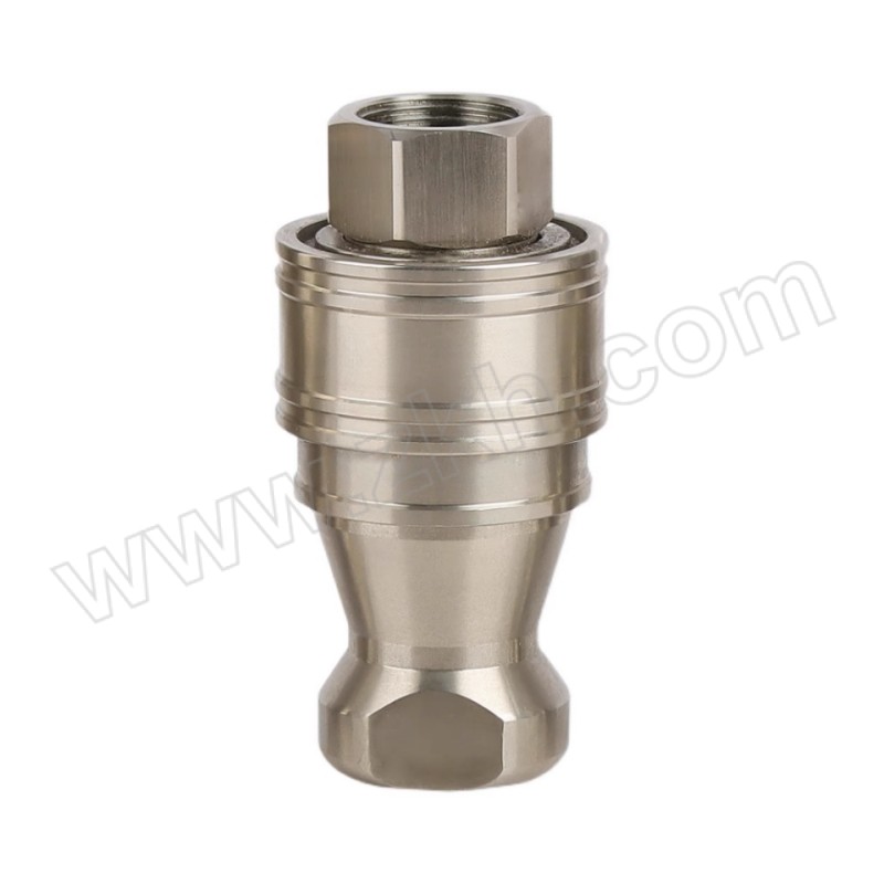 FLYFLOW/福莱福流 304不锈钢开闭式气液快速接头 KZF-10-SP-ZG1-1/4" 内螺纹 1套