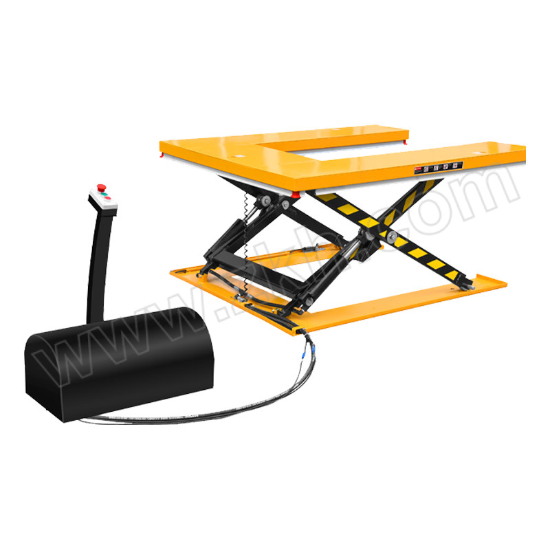 HANGZHILI/杭智力 超低U型电动升降平台 DUG1000 载重1t 台面1450×1140mm 内U型尺寸1080×580mm 最低高度85mm 提升高度860mm 行程高度775mm 1台