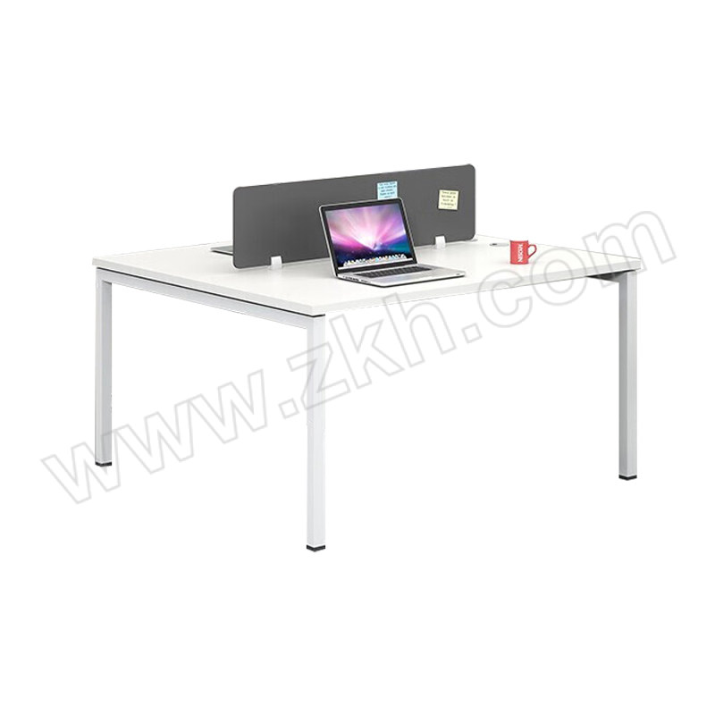 LANRAN/兰冉 暖白色1.2米工字型双人位办公桌 LR-LHNC-03 1张