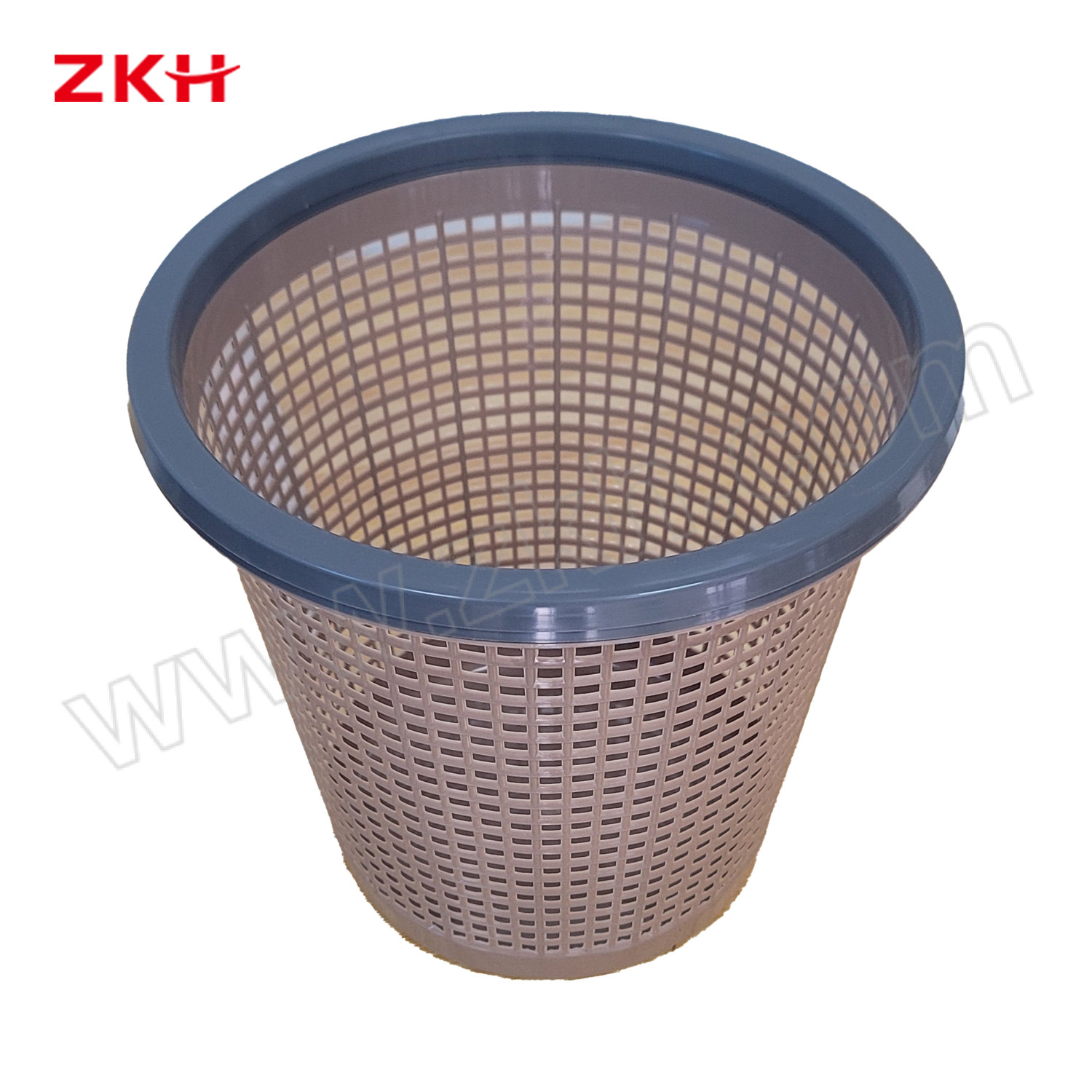 ZKH/震坤行 压圈网格镂空垃圾桶 ZKH-LJT-SLLK10  10L 1个