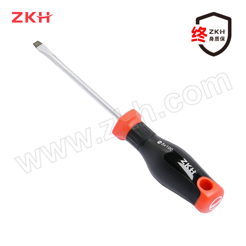 ZKH/震坤行 工业级一字螺丝批 STSL6150 带磁 6×150mm(∅6mm) 1把