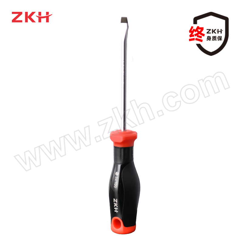 ZKH/震坤行 工业级一字螺丝批 STSL6150 带磁 6×150mm(∅6mm) 1把