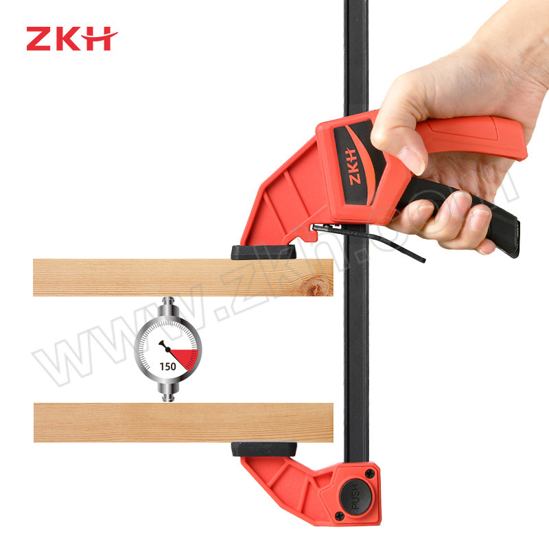 ZKH/震坤行 木工快速夹 HHT-HQC12S 12" 夹紧力150lb 1个