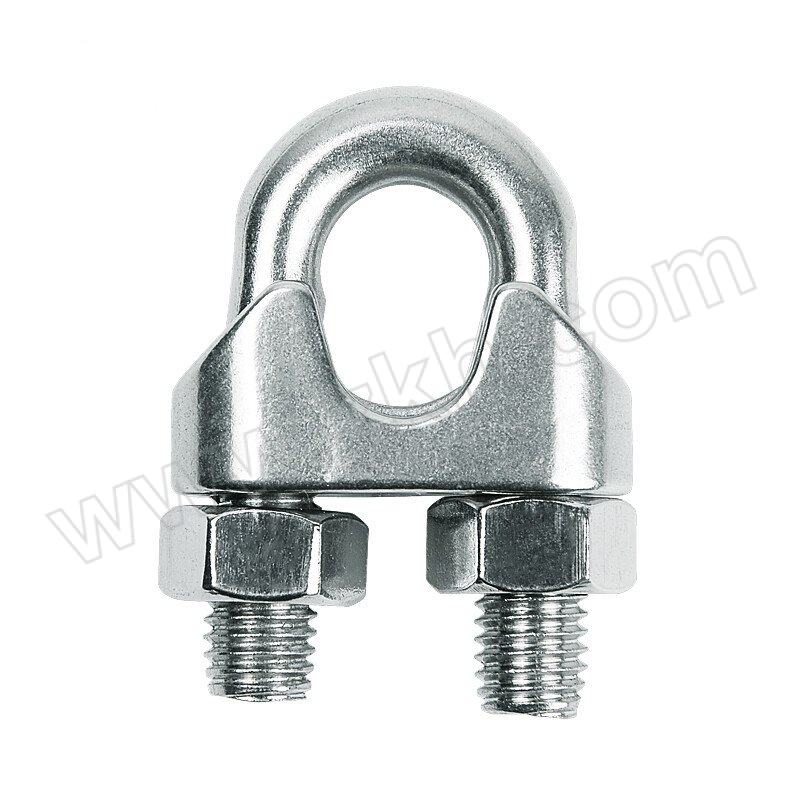 ZLC/众立诚 GB/T5976 重型钢丝绳卡头锁扣 碳钢 镀锌 M10 1个