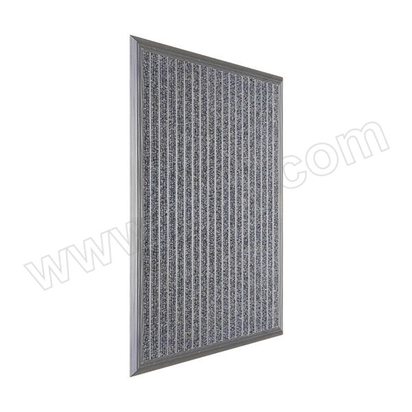 ZKH/震坤行 嵌入式铝合金地垫 AM3-20GR 灰色 铝合金壁厚1.5mm 高度20mm 三条纹毯面 1平方米