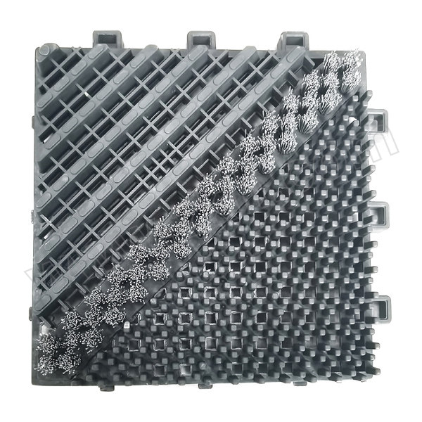 ZKH/震坤行 升级版三合一模块地垫 SMGR-GR 主体150×150mm 单刷-灰刷灰块 厚约25mm 1块