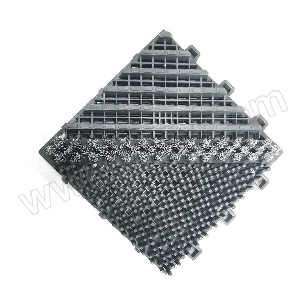 ZKH/震坤行 升级版三合一模块地垫 SMGR-GR 主体150×150mm 单刷-灰刷灰块 厚约25mm 1块