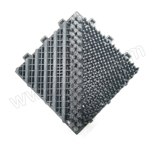 ZKH/震坤行 升级版三合一模块地垫 SMGR-GR 主体150×150mm 单刷-灰刷灰块 厚约25mm 1块