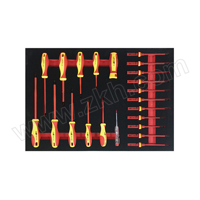 TOOLKING 22件VDE螺丝工具托 121322 1套
