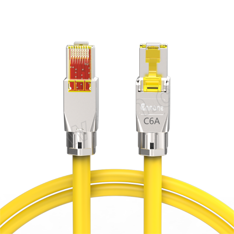 ENMANE/英曼 超六类工程网络跳线 KSP8-6A-1(黄色） 1m 1根