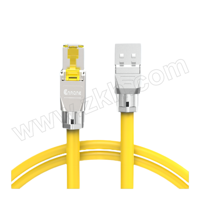 ENMANE/英曼 六类工程网络延长线 KSP81-6-1(黄色） 1m 1根